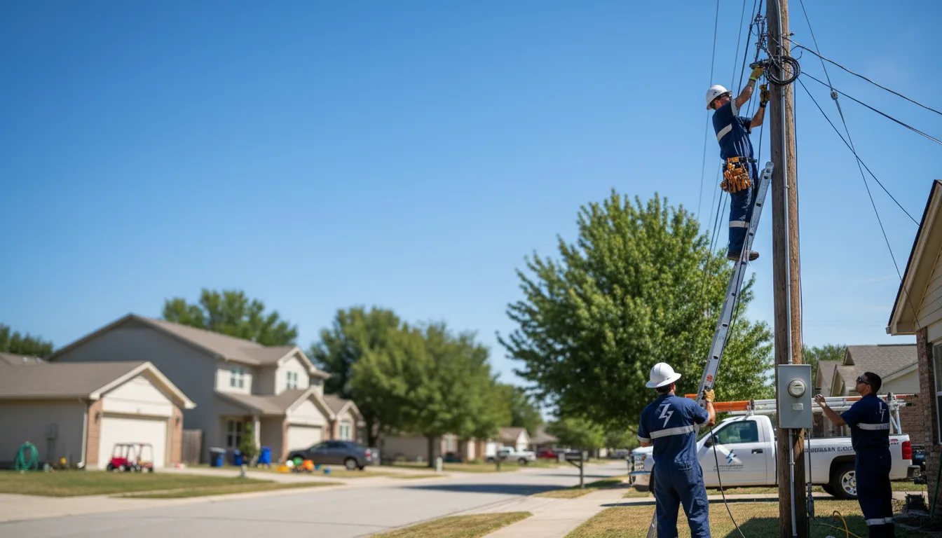 Residential electrician providing installation services in Ville Platte, LA